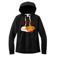 Mexican Bearrito Teddy Bear Burrito With Mustache Women's Fleece Hoodie