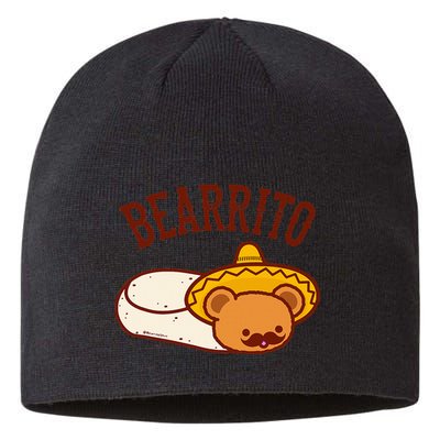 Mexican Bearrito Teddy Bear Burrito With Mustache Sustainable Beanie