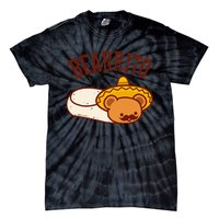 Mexican Bearrito Teddy Bear Burrito With Mustache Tie-Dye T-Shirt