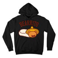 Mexican Bearrito Teddy Bear Burrito With Mustache Tall Hoodie