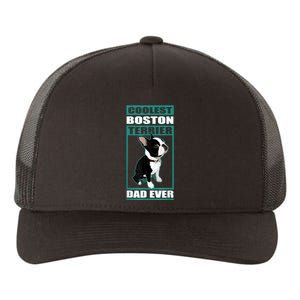 Men Boston Terrier Dad Dog Owner Boston Terrier Yupoong Adult 5-Panel Trucker Hat