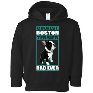 Men Boston Terrier Dad Dog Owner Boston Terrier Toddler Hoodie