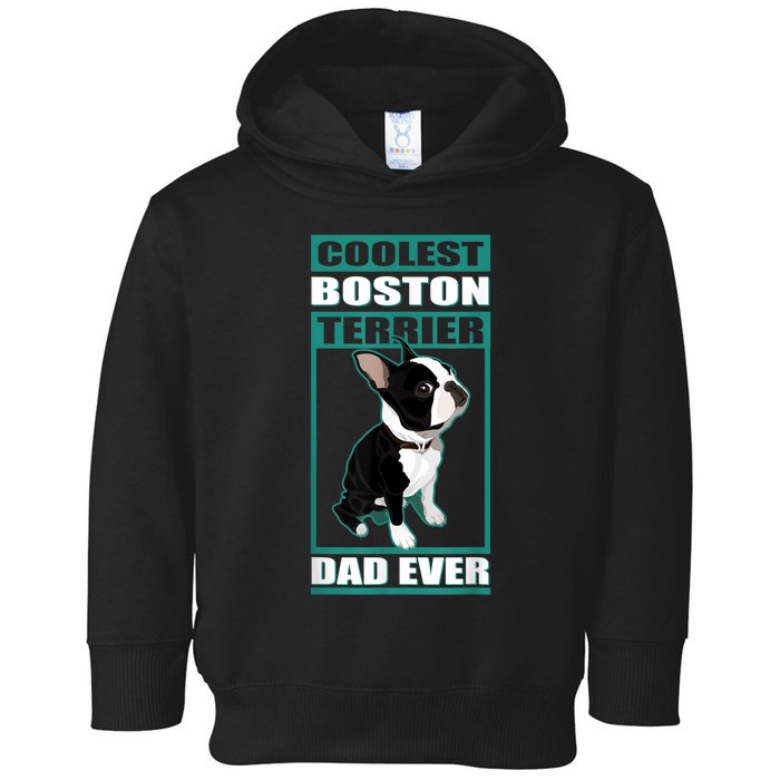 Men Boston Terrier Dad Dog Owner Boston Terrier Toddler Hoodie