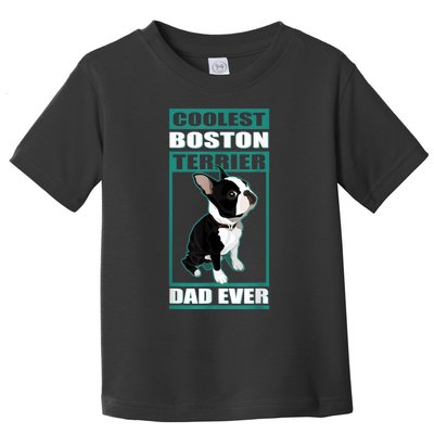 Men Boston Terrier Dad Dog Owner Boston Terrier Toddler T-Shirt