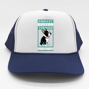 Men Boston Terrier Dad Dog Owner Boston Terrier Trucker Hat