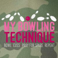 My Bowling Technique Funny Bowler Legacy Tie Dye Trucker Hat