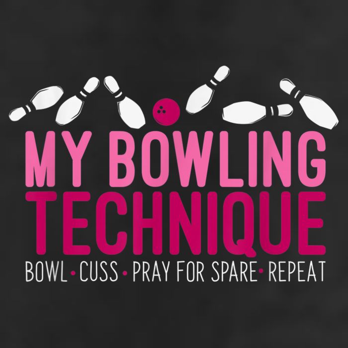 My Bowling Technique Funny Bowler Cool Comfort Performance Bucket Hat