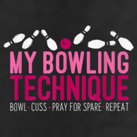 My Bowling Technique Funny Bowler 7 Panel Mesh Trucker Snapback Hat
