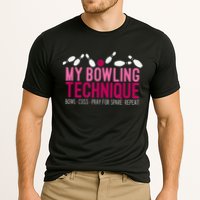 My Bowling Technique Funny Bowler Performance Shirt
