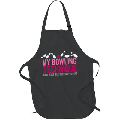 My Bowling Technique Funny Bowler Apron