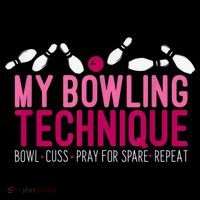 My Bowling Technique Funny Bowler Button