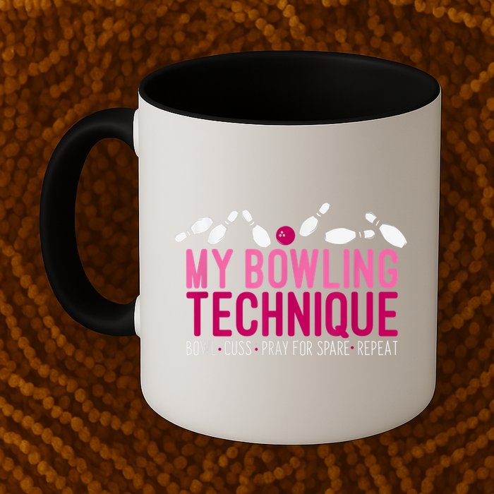 My Bowling Technique Funny Bowler Mug