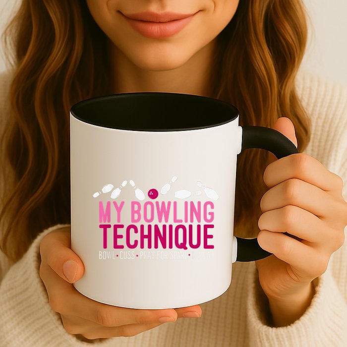 My Bowling Technique Funny Bowler Mug