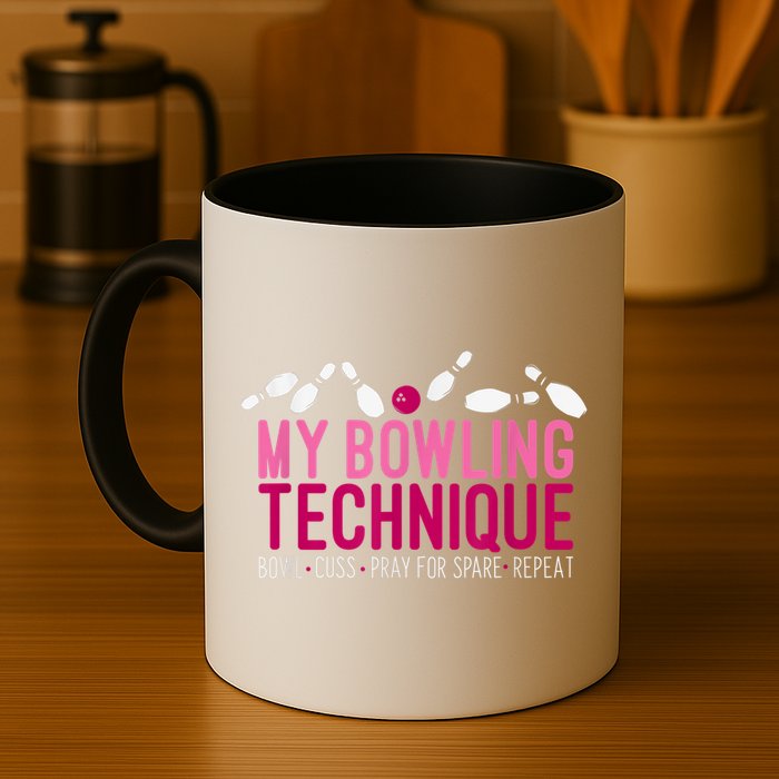My Bowling Technique Funny Bowler Mug