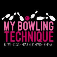 My Bowling Technique Funny Bowler Drawstring Bag