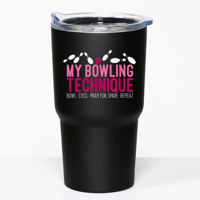 My Bowling Technique Funny Bowler Tumbler