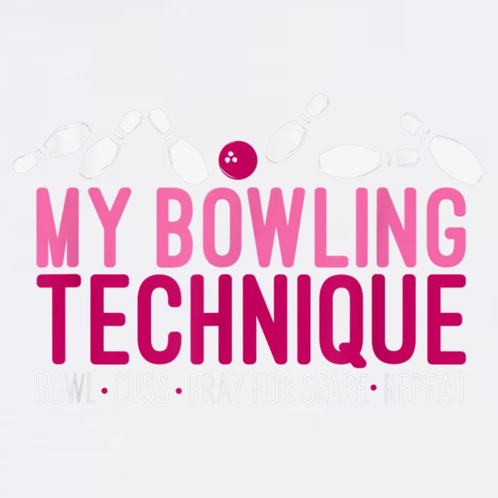 My Bowling Technique Funny Bowler Garment-Dyed Sweatshirt