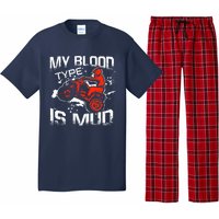 My Blood Type Is Mud Quad Bike ATV FourWheeler Rider Pajama Set