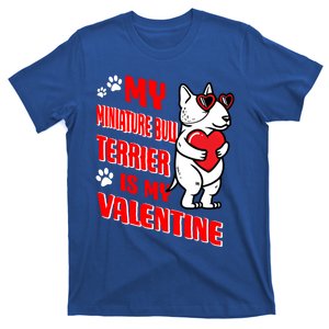 Miniature Bull Terrier Valentines Day Dog Love Mini Bull Gift T-Shirt