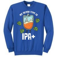 My Blood Type Is Ipa Funny Pale Ale Beer Lover Gift Sweatshirt