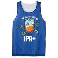 My Blood Type Is Ipa Funny Pale Ale Beer Lover Gift Mesh Reversible Basketball Jersey Tank