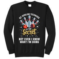 My Bowling Technique Is Top Secret Funny Bowling Bowler Sweatshirt
