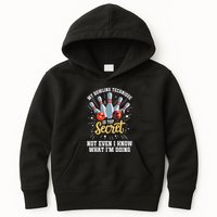 My Bowling Technique Is Top Secret Funny Bowling Bowler Kids Hoodie