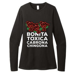 Mexicana Bonita Toxica Viva La Bonita Toxica Pero Chingona Womens CVC Long Sleeve Shirt