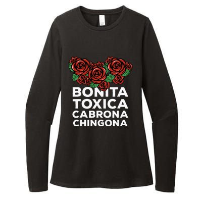 Mexicana Bonita Toxica Viva La Bonita Toxica Pero Chingona Womens CVC Long Sleeve Shirt