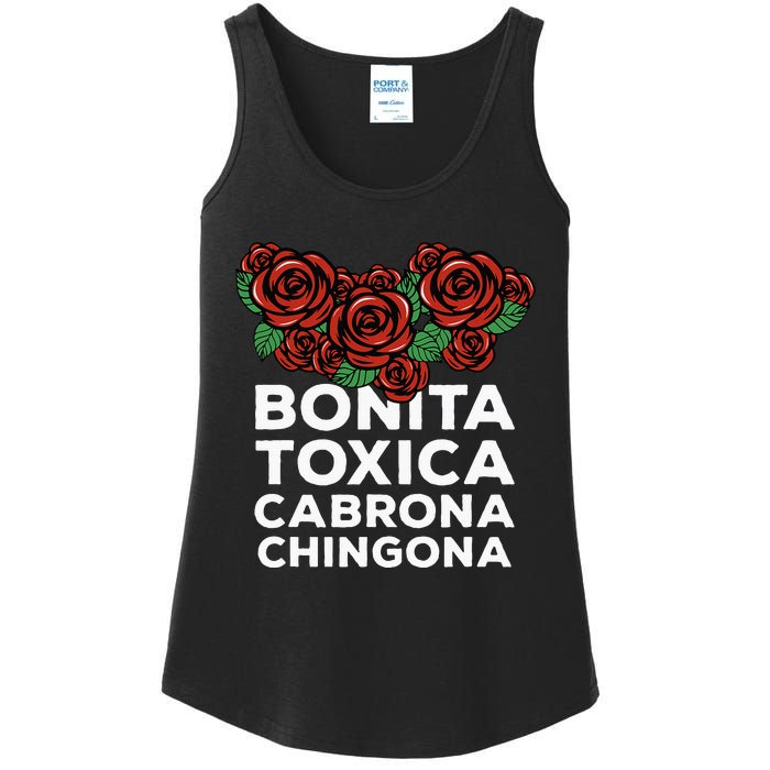 Mexicana Bonita Toxica Viva La Bonita Toxica Pero Chingona Ladies Essential Tank