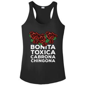 Mexicana Bonita Toxica Viva La Bonita Toxica Pero Chingona Ladies PosiCharge Competitor Racerback Tank