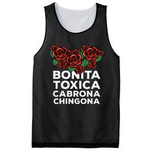 Mexicana Bonita Toxica Viva La Bonita Toxica Pero Chingona Mesh Reversible Basketball Jersey Tank