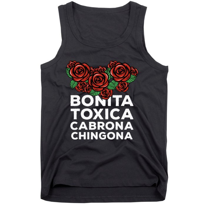 Mexicana Bonita Toxica Viva La Bonita Toxica Pero Chingona Tank Top