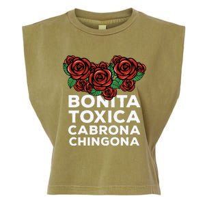 Mexicana Bonita Toxica Viva La Bonita Toxica Pero Chingona Garment-Dyed Women's Muscle Tee