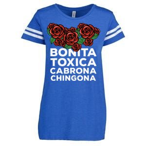 Mexicana Bonita Toxica Viva La Bonita Toxica Pero Chingona Enza Ladies Jersey Football T-Shirt