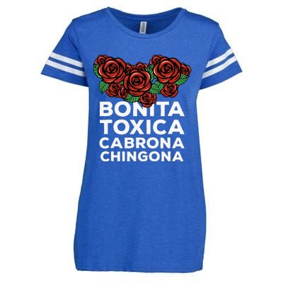 Mexicana Bonita Toxica Viva La Bonita Toxica Pero Chingona Enza Ladies Jersey Football T-Shirt