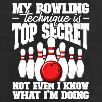 My Bowling Technique Is Top Secret Funny Bowling Bowler Cool Gift Golf Towel