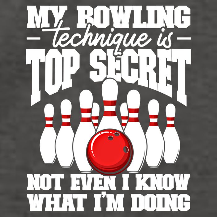 My Bowling Technique Is Top Secret Funny Bowling Bowler Cool Gift Vector Backpack