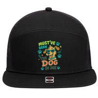 Mustve Been The Dog In Me 7 Panel Mesh Trucker Snapback Hat