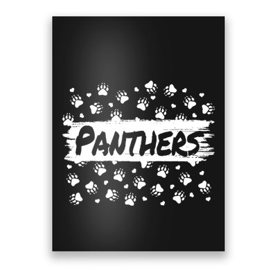 Mascot Back To School Spirit Footprint Heart Squad Poster