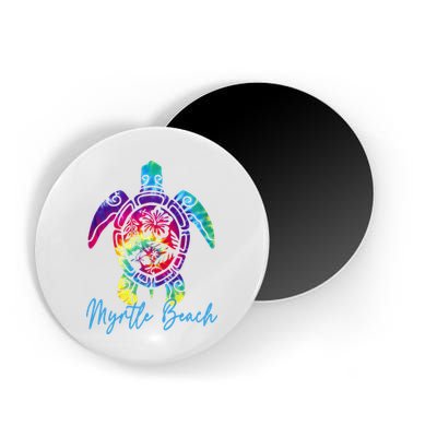 Myrtle Beach Tie Dye Sea Turtle Matching Family Vacation Magnet