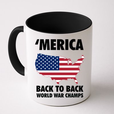 Merica Back To Back World War Champs Mug