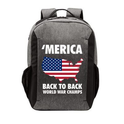 Merica Back To Back World War Champs Vector Backpack