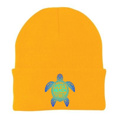 Myrtle Beach Tribal Sea Turtle South Carolina Vacation 2025 Knit Cap Winter Beanie