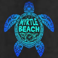 Myrtle Beach Tribal Sea Turtle South Carolina Vacation 2025 7 Panel Mesh Trucker Snapback Hat