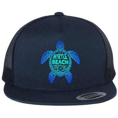 Myrtle Beach Tribal Sea Turtle South Carolina Vacation 2025 Flat Bill Trucker Hat