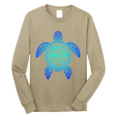 Myrtle Beach Tribal Sea Turtle South Carolina Vacation 2025 Long Sleeve Shirt