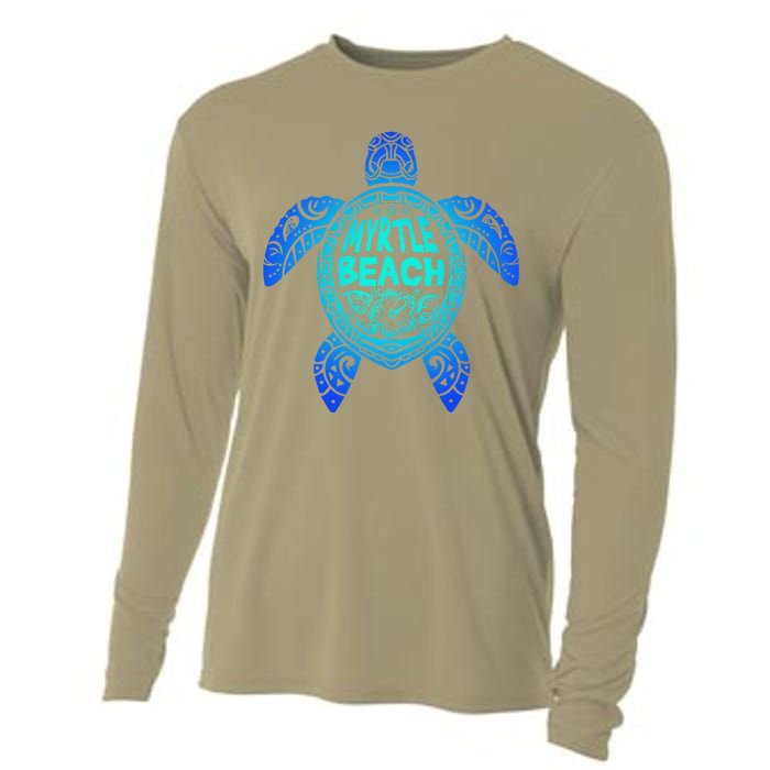 Myrtle Beach Tribal Sea Turtle South Carolina Vacation 2025 Cooling Performance Long Sleeve Crew