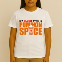 My Blood Type Is Pumpkin Spice Funny Fall T-Shirt