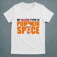 My Blood Type Is Pumpkin Spice Funny Fall T-Shirt
